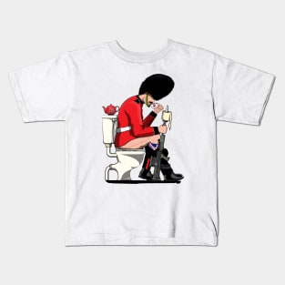 British Soldier on the Toilet Kids T-Shirt